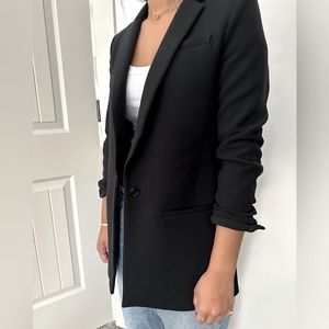 BANANA REPUBLIC LONG BLACK BLAZER